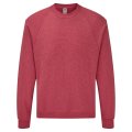 Sweater Raglan Fruit of the Loom 62-216-0 heather red